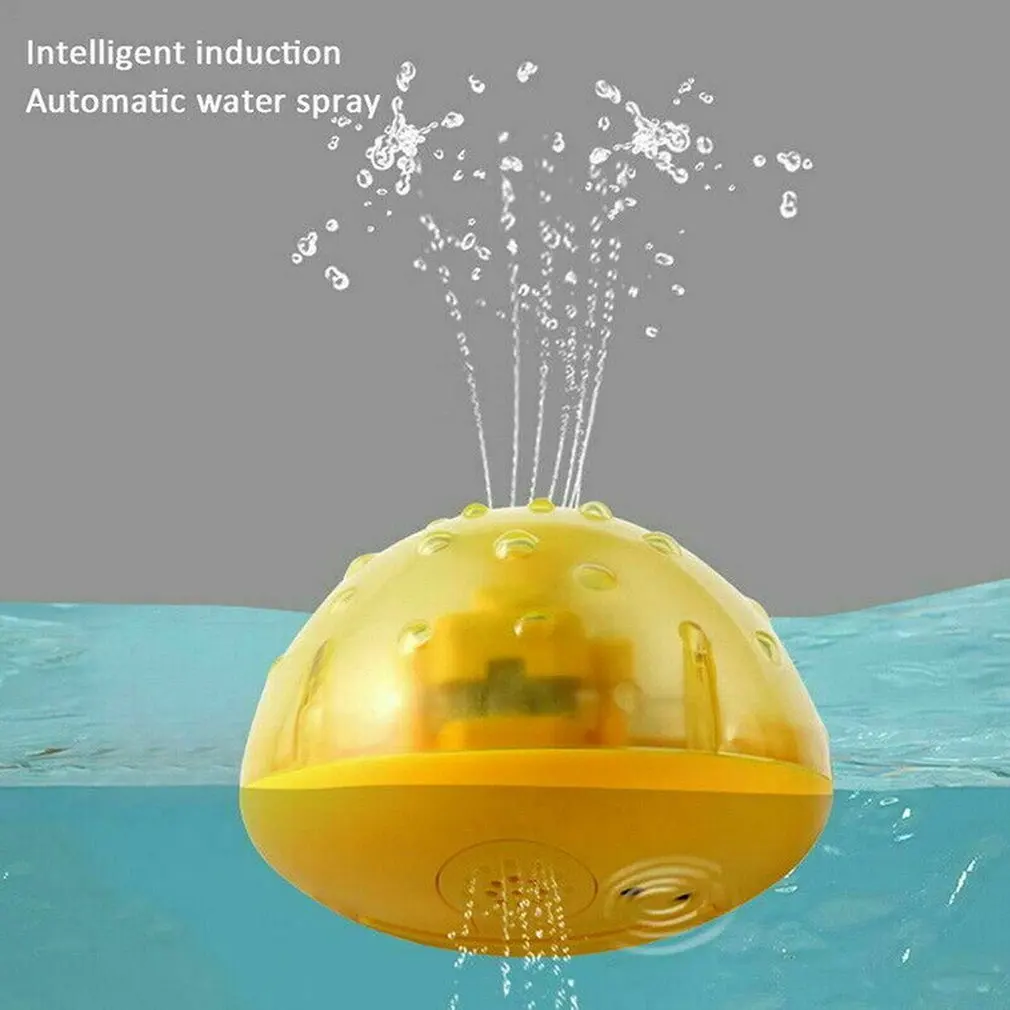 Электрический индукционный Funy мяч для детской ванны с легкой музыкой воды игрушки младенческой воды брызгающая игрушка детский подарок