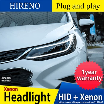 

Car Styling Head Lamp for New Chevrolet Cruze Headlights 2017-2018 LED Headlight DRL Q5 Bi Xenon Lens High Low Beam Parking
