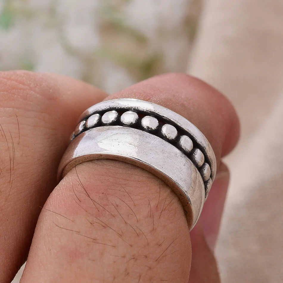 Silver Rings Silver Ring Vintage Simple Little Ball Thai Silver Female Open Party Rings For Women Hand Jewellery Accessories No Fade