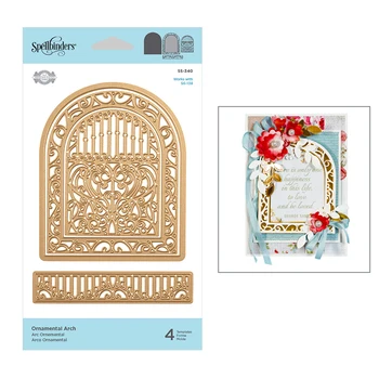 

Arch Window Door Frame Border 2020 Hot Metal Cutting Dies For DIY Scrapbooking Craft Album Background Card Making Foil No Stamps