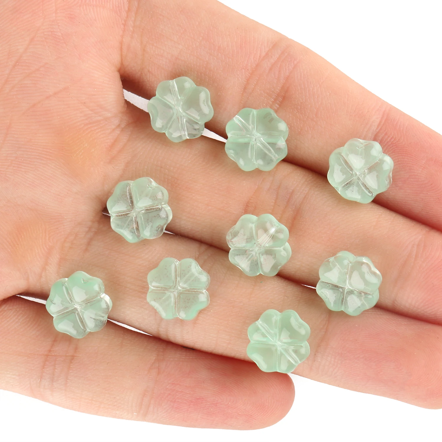 Lot wholesale 10pcs 20 mm fleur Lampwork Glass Loose Spacer Beads Jewelry Making 