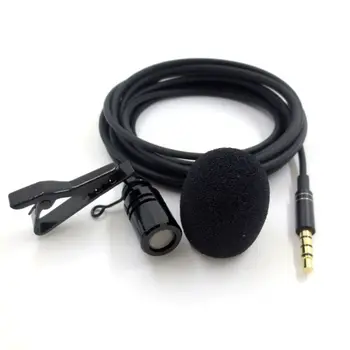 

Mini Portable Microphone Condenser Clip-on Lapel Mic for iPhone An-droid Phone M5TB