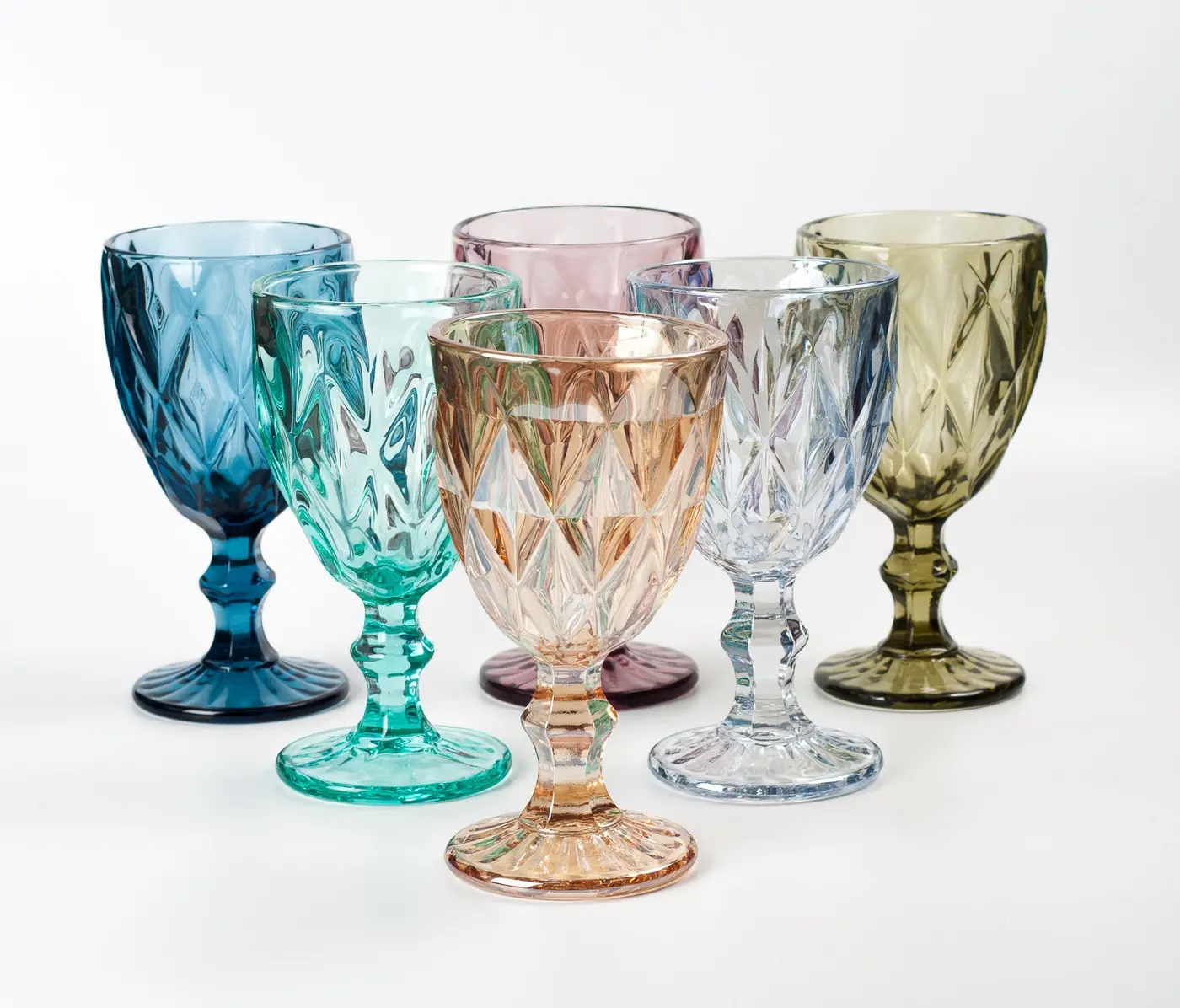 Бокалы Из Цветного Стекла Купить