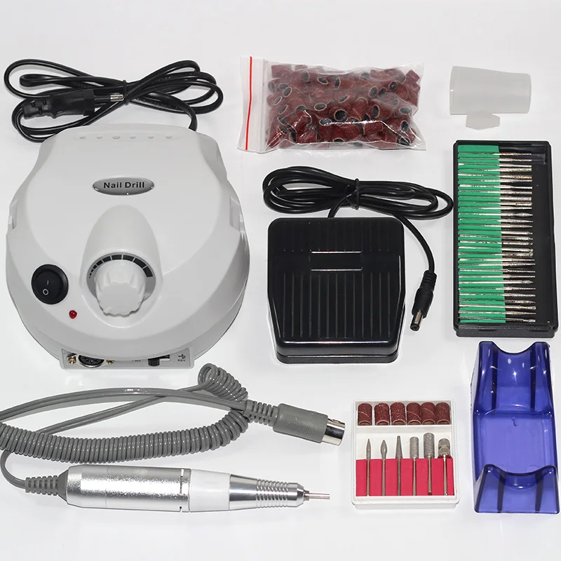 Electric Nail Drill Machine Manicure Drills Accessories Pedicure Kit File Bit Art Tools | Красота и здоровье