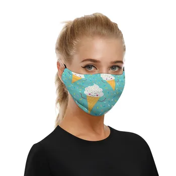 

5PCS Adult Cotton Masks + 10PCS Activated Carbon Filters Adjustable Reusable Face Cover Washable Mouth Mask Mascarillas Lavables