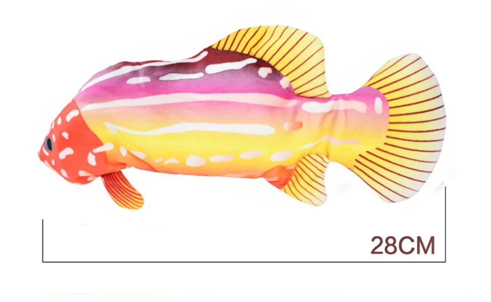 Cat Toy Fish USB Electric Charging Simulation Fish Cat Pet Chew Bite Interactive Cat Toys Dropshiping Moving Floppy Wagging Fish