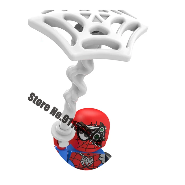 Superhero Spiderman Suit Building Blocks Bricks Mysterio Peter Parker Miles Morales Action Figures Kids Toys Christmas Gifts I-XP198