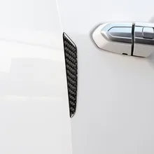 Tesla модель 3 X S наклейка из углеродного волокна автомобиля боковой протектор двери полосы для бампера Наклейка декоративная анти-столкновения бар паста