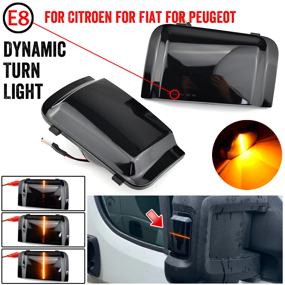 Per Peugeot Boxer Per Citroen Jumper Relay Per Fiat Ducato Led Indicatore Di Direzione Dinamico Specchio Luce Lampeggiante Per Ram Promaster Truck