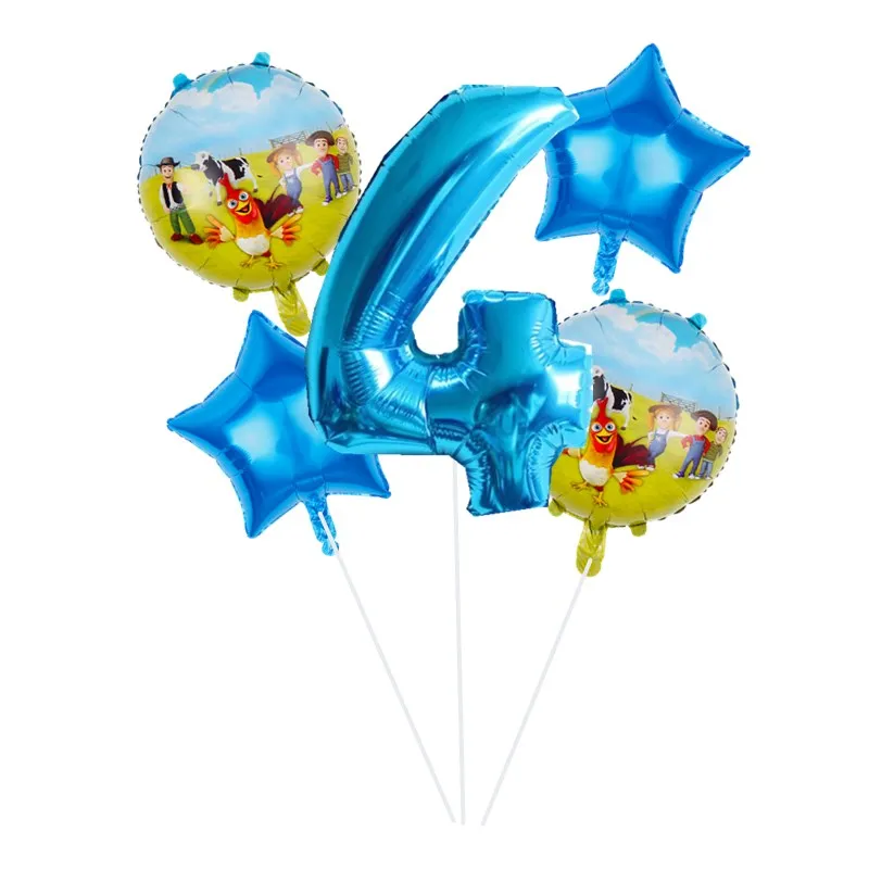 Новинка, 5 шт./лот, воздушный шар с животными на ферме, 30 дюймов, воздушный шар с цифрами, для детей, для первого дня рождения, для вечеринки, украшения, Globos, игрушки для детей, для фермы, вечерние