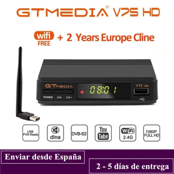 

DVB-S2 Gtmedia V7S HD 1080P Digital Receptor DVB-S2 Satellite Receiver Tv Tuner HD Box Cline Decoder Biss VU PVR WiFi Freesat v7