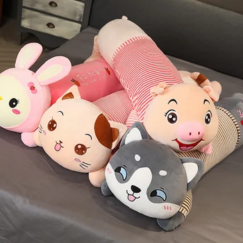 

New Soft Plush Toy High Quality Stuffed Cat Rabbit Pig Husky Toy Pillow For Kids Birthday Gift or Shop Home Decoration