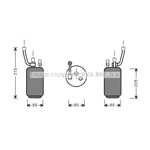 Dehumidifier cond.  Ford Cougar/Mondeo 1.6-2.0 93-01 AVA QUALITY CO | Автомобили и мотоциклы