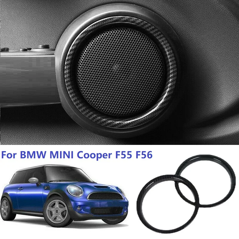 2 шт. накладки из углеродного волокна для внутренней двери колонки BMW MINI Cooper F55 F56