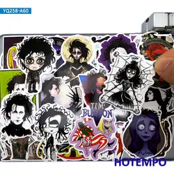 Paquet d'autocollants du film classique Tim Burton, Style artistique, pour téléphone, ordinateur portable, voiture, bagages, Skateboard, guitare, 60 pièces 