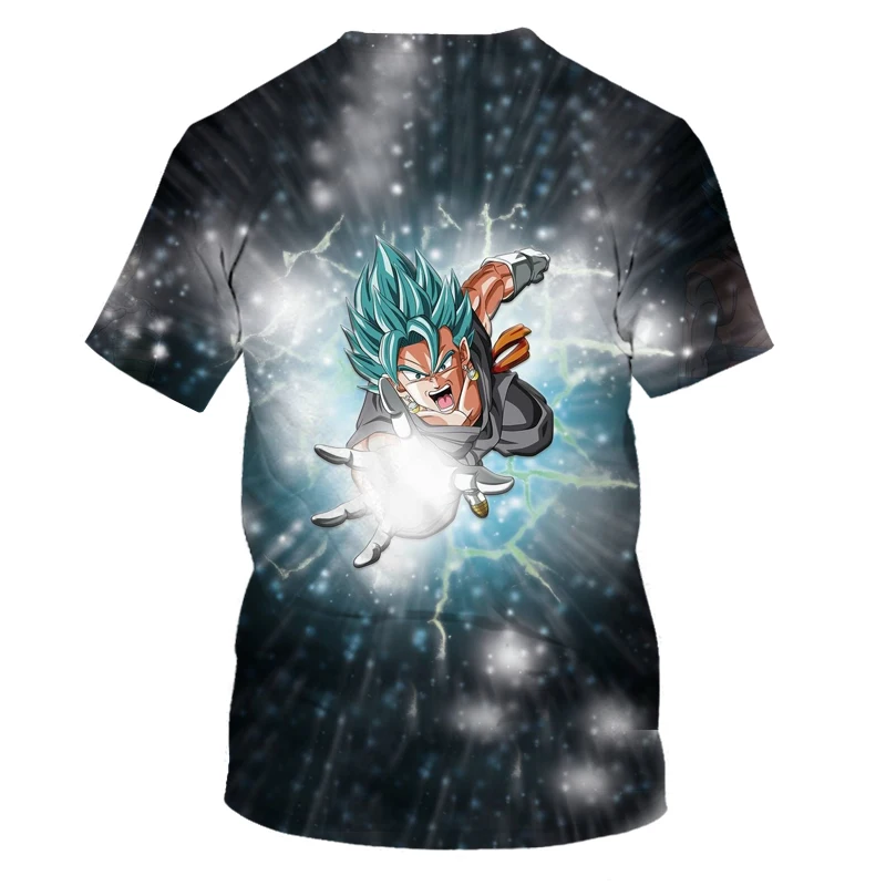 Summer Fashion New Men's Dragon Ball T-shirt Cartoon Monkey King Character 3d Printed Children's Casual Short Sleeve Shirt
