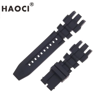 

High quality 26mm black silicone watch strap for Invicta Specialty men watchband bracelet belt sports waterproof