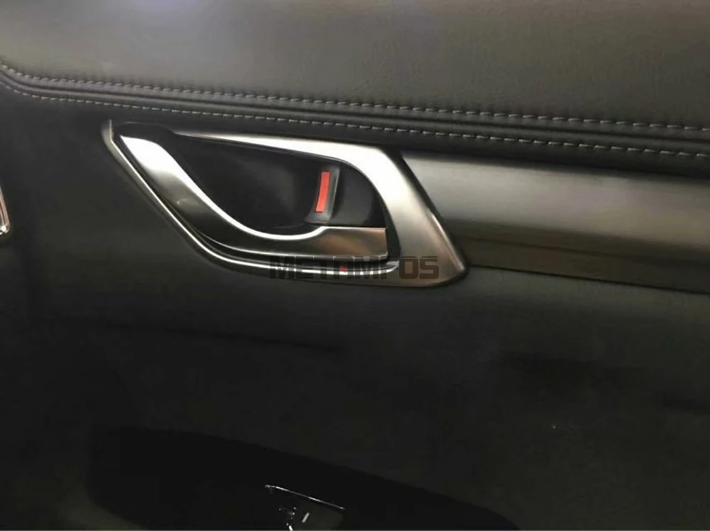 Для Mazda CX-5 CX5 KF углеродное волокно внутренняя дверная ручка крышка чаши формовочная отделка интерьерные аксессуары Стайлинг автомобиля
