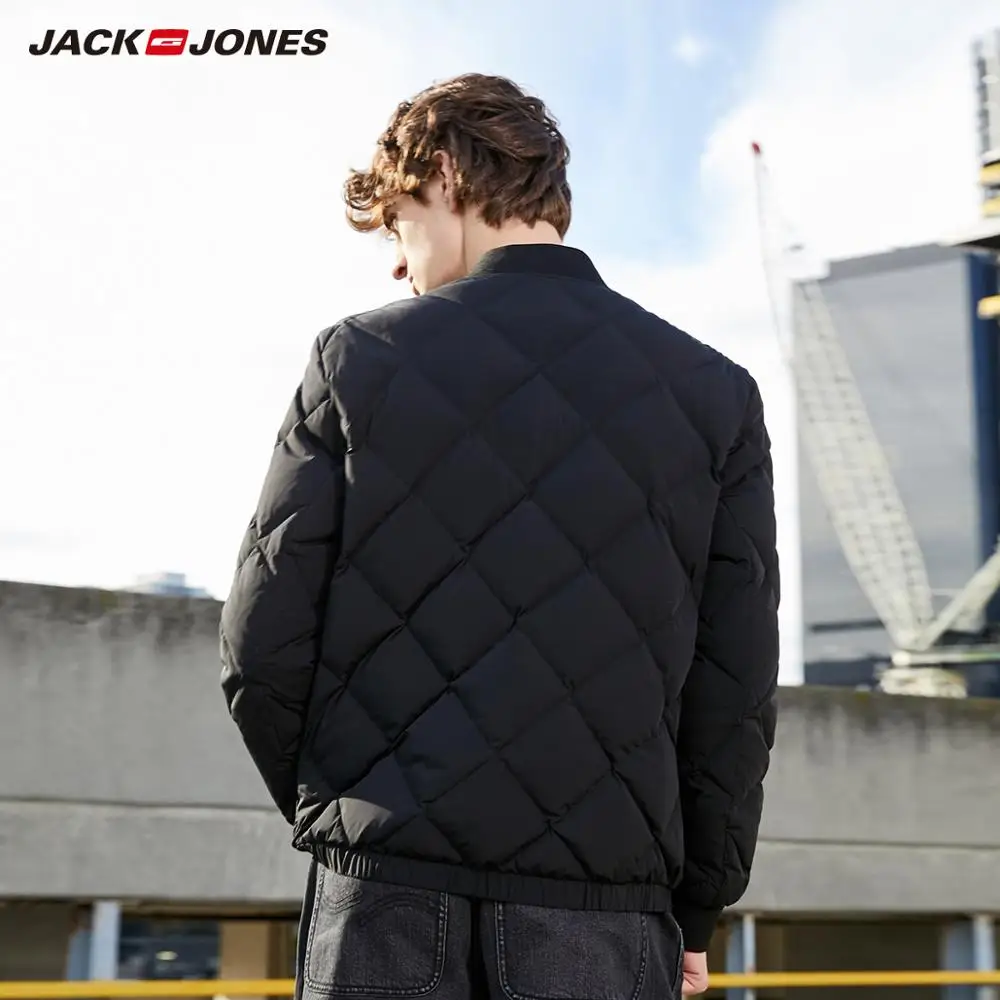 JackJones Мужская стеганая куртка-бомбер в форме бриллианта, модный короткий пуховик 219312523