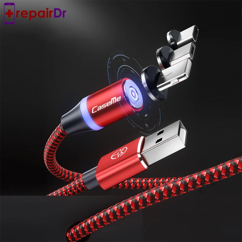 Магнитный кабель Micro USB для iPhone Lighting Cable 1 м быстрая зарядка Type C Samsung Xiaomi Huawei