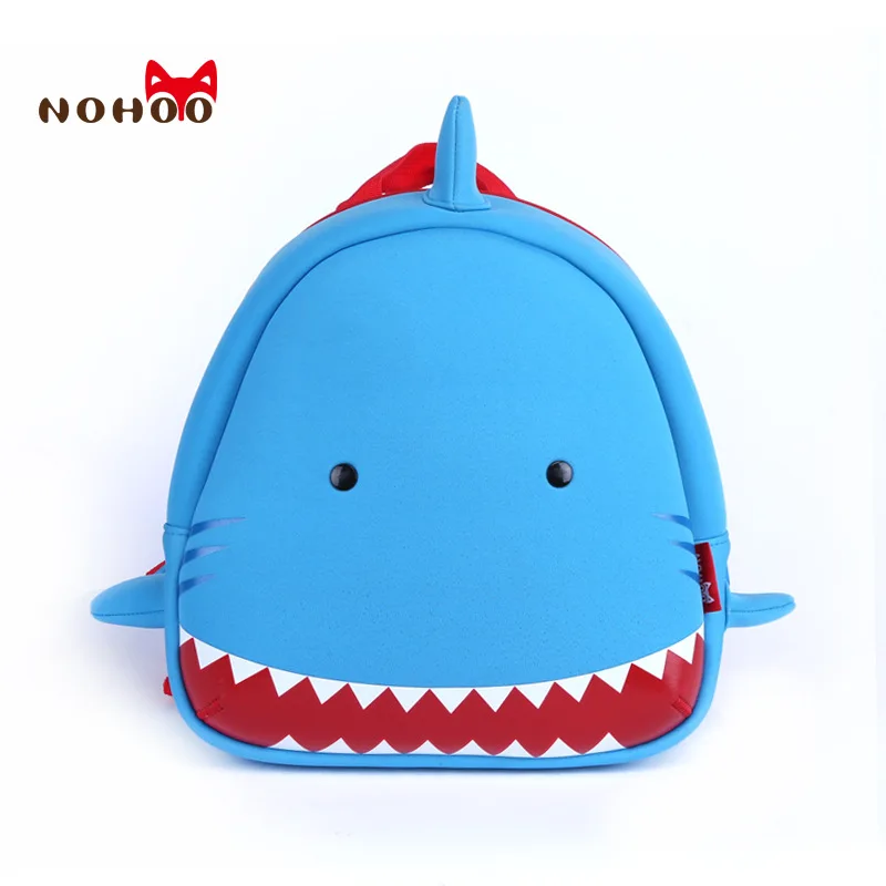 

2017 New Style CHILDREN'S Cartoon Cute School Bag Blue Oceans Neoprene da zui sha Fish NOHOO CHILDREN'S School Bags