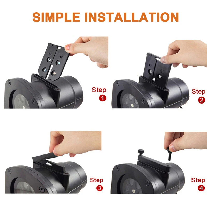 12 Pattern Landscape Projector Move LED Xmas Garden Stage Party Light Christmas Projection Lamp can CSV