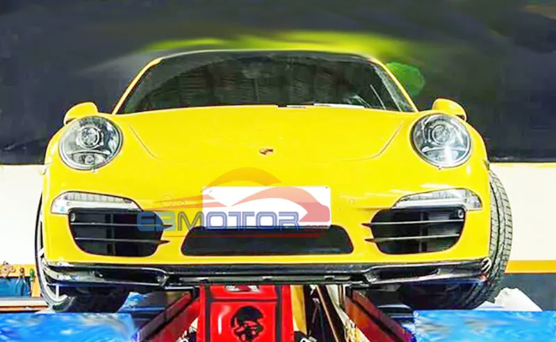 VORS Стиль Настоящее углеродное волокно передний спойлер для Porsche Carrera 991 911 2012up T069