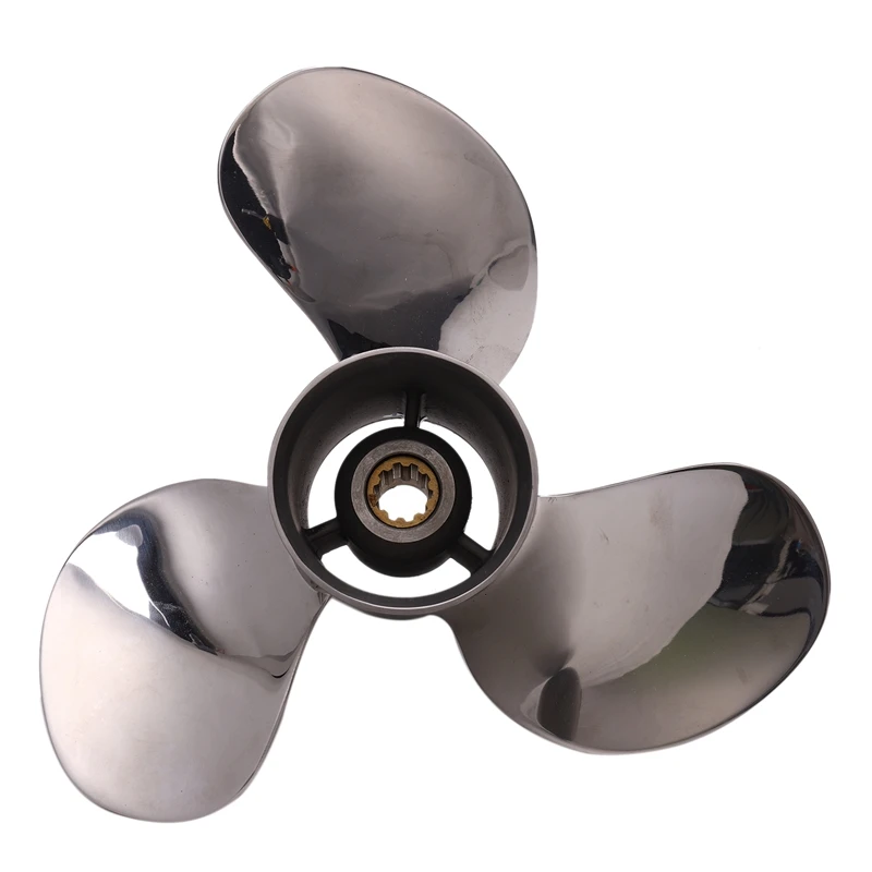 Boat Motor Stainless Steel Propeller 9 7/8X13-F for Yamaha 20HP 25HP 30HP Outboard Engine 7/8 X 13 -F 664-45949-02-00 | Автомобили и