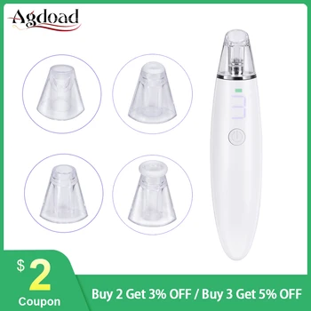 

Electric Pore Vacuum Blackhead Remover Skin Care Tools 5 Levels Suction Black Head Removal Tool USB Charging