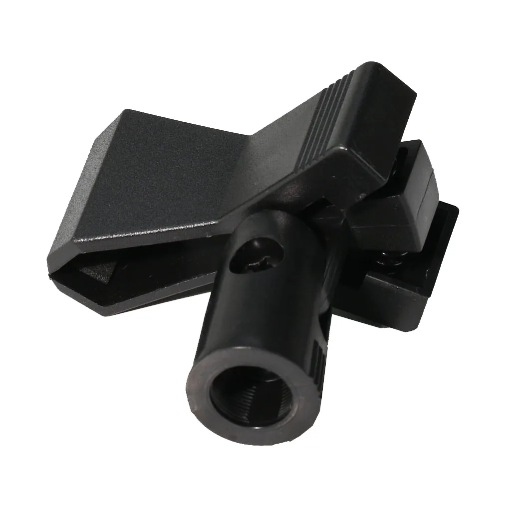 

Durable Microphone Clip Mic Clamp Clip Holder Stand Accessory Black for Microphones with 15mm-45mm Diameter