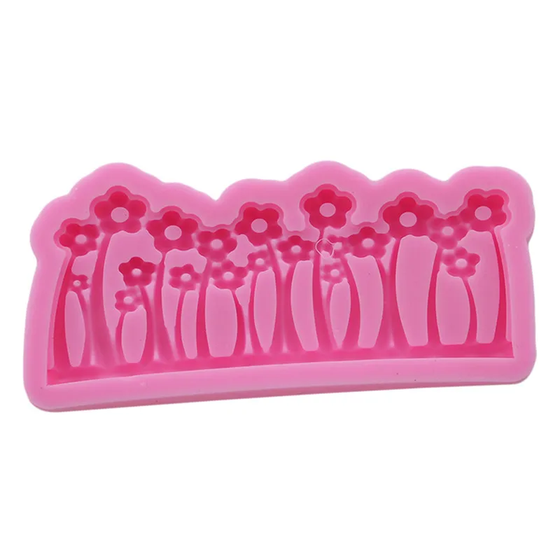 New Arrived 3D Flowers Forests Shrubs Shaped Fondant Moulds Silicone Molds Cake Sugarcraft Decorating Tools | Дом и сад