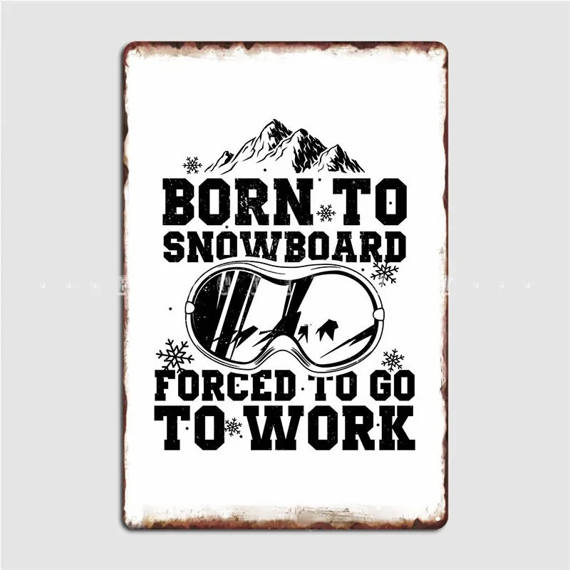 

Подарочная идея для снежной доски, металлический плакат, Настенная роспись, клубный бар, живопись, Декор, персонализированный жестяной плакат