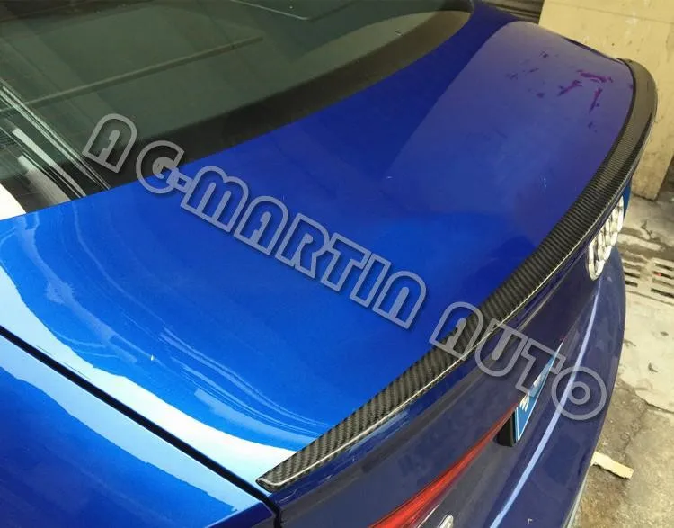 Carbon fiber Sline style back boot lip spoiler wing trunk spoiler auto rear spoiler wing for Audi A3 S3 sedan