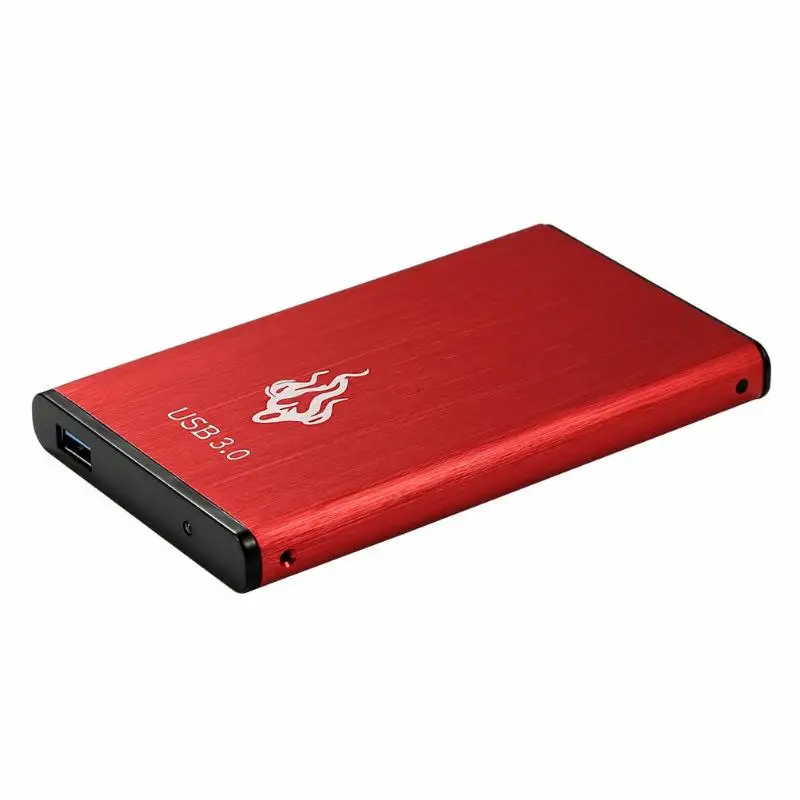 Портативный 2,5 дюймов 500 Гб/1 ТБ/2 ТБ HDD внешний жесткий диск USB 3,0 SATA III 2," жесткий диск для hd-камеры мобильного жесткого диска для настольного ПК ноутбука - Цвет: Красный