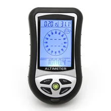 NEW Electronic Bearing Sensor Barometric Sensor 8 In 1 Digital LCD Altimeter Barometer Thermo Temperature CalendarClock