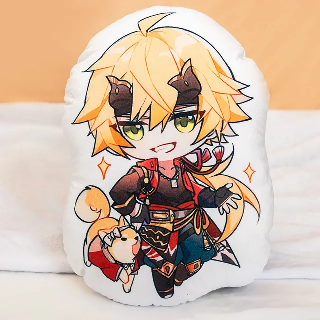 Genshin Impact Zhongli Tartaglia Xiao Venti Diluc Kaeya Paimon Keli Cosplay Anime Plush Toys Kawaii Cartoon Pillow Specification thoma