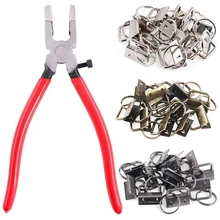 Key-Fob-Hardware Pliers-Tools 3-Colors with 1pcs Glass Running 25mm 36sets Jaws