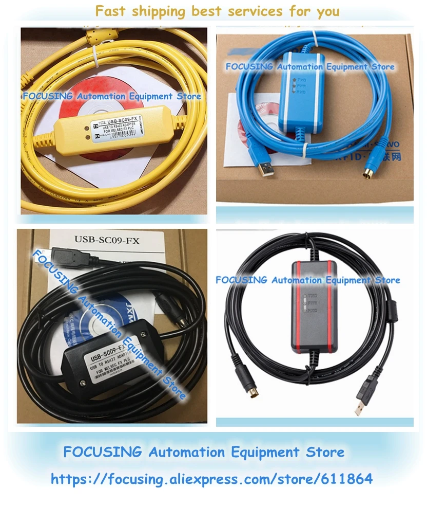 

New USB-SC09-FX PLC Programming Cable For Compatible FX-USB-AW Immunity FX2N/FX1N/FX0/FX0N/FX0S/FX1S/FX3U