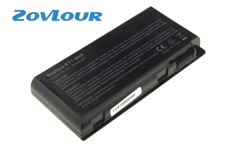 Zovlour Аккумулятор для ноутбука BTY-M6D ДЛЯ Medion Erazer X6811 X6813 PC компьютер S9N-3496200-M47 957-16FXXP-101