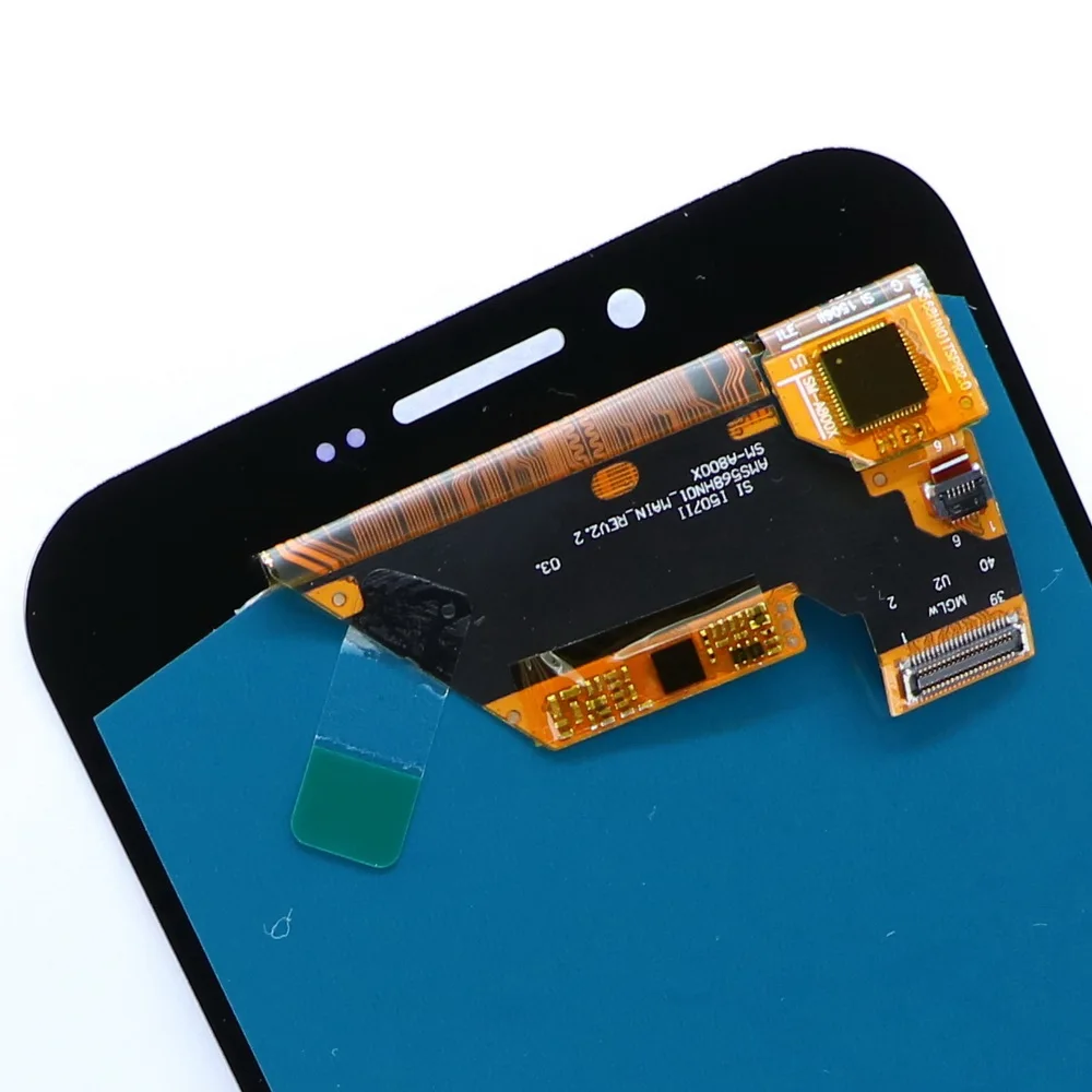 Super AMOLED lcd для samsung Galaxy A8 A810 A810F ЖК-дисплей кодирующий преобразователь сенсорного экрана в сборе с регулировкой яркости