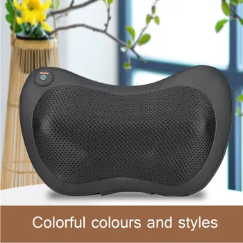 

Car House Dual-use Six-head Single Button One-way Clockwise Forward Cervical Massager With Heat Electric Massage Devices