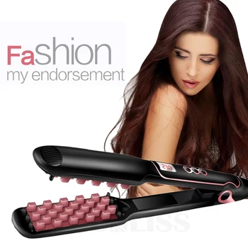

Hair Straightener Hair Volumizing Iron MCH Heating Flat Iron Straight Hair Fluffy Hair Straightening Irons Corn Perm Hair Curler