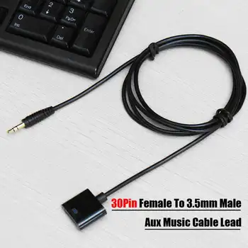 

Aux 3.5mm Male to 30-pin Female Music Cable Lead for iPod E SoundDock SeriesI/II Dock Adapter Cable