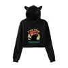 Pew Pew Madafakas 2D Cat Cropped Hoodies Women Long Sleeve Hooded Pullover Crop Tops 2020 Hip Hop Hot Sale Sexy Clothes 1