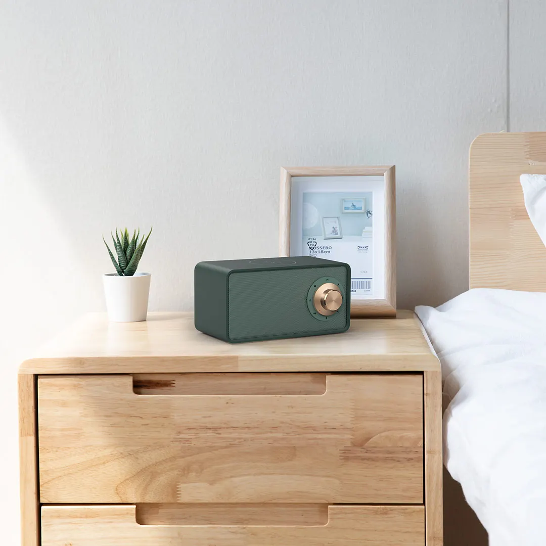 2Gen Xiaomi Qualitell Pro Bluetooth 5,0 беспроводной динамик 15 Вт Qi Беспроводное зарядное устройство белый шум бессонный помощник Soundbox с микрофоном