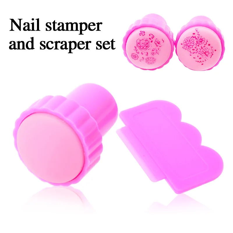 

Nail Art Stamper and Scraper Set Stainless Steel Paint Scraper Knife for Nail Art Image Stamp Stamping Nail Polish Stamper