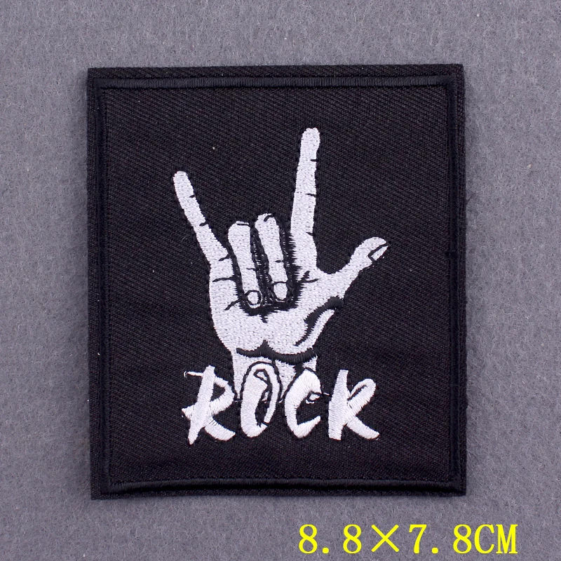 DIY Rock Band Clothing Stickers Punk Iron On Patches For Jackets Hippie  Patch Embroidered Patches On Clothes Applique Accessory