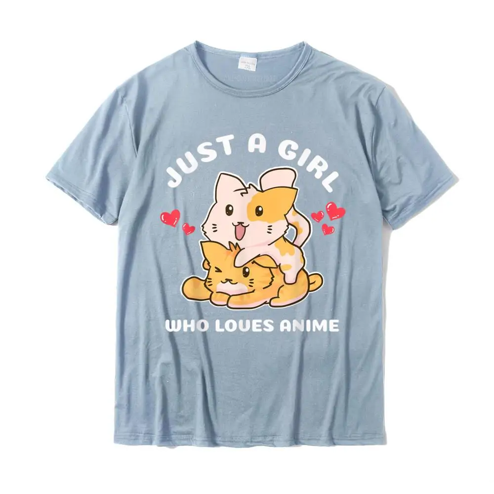Kawaii Cat Neko Anime T-Shirt__MZ23914 Short Sleeve T Shirt Fall Round Collar 100% Cotton Young T-shirts Print Tee Shirt Funky Kawaii Cat Neko Anime T-Shirt__MZ23914 light