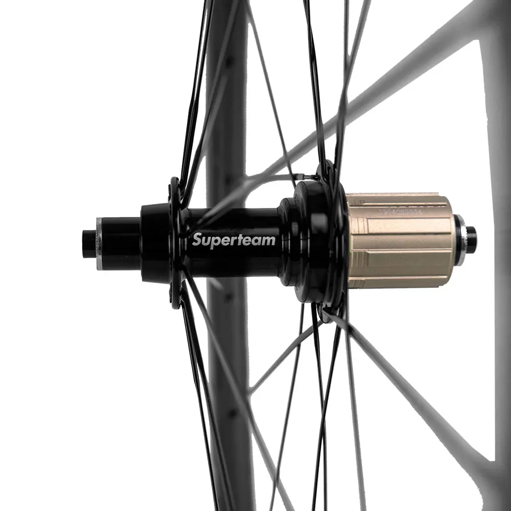 SUPERTEAM UCI Approved 50mm 25mm U Shape Carbon Wheels Road Bike Wheelset 700C Clincher Carbon Wheel