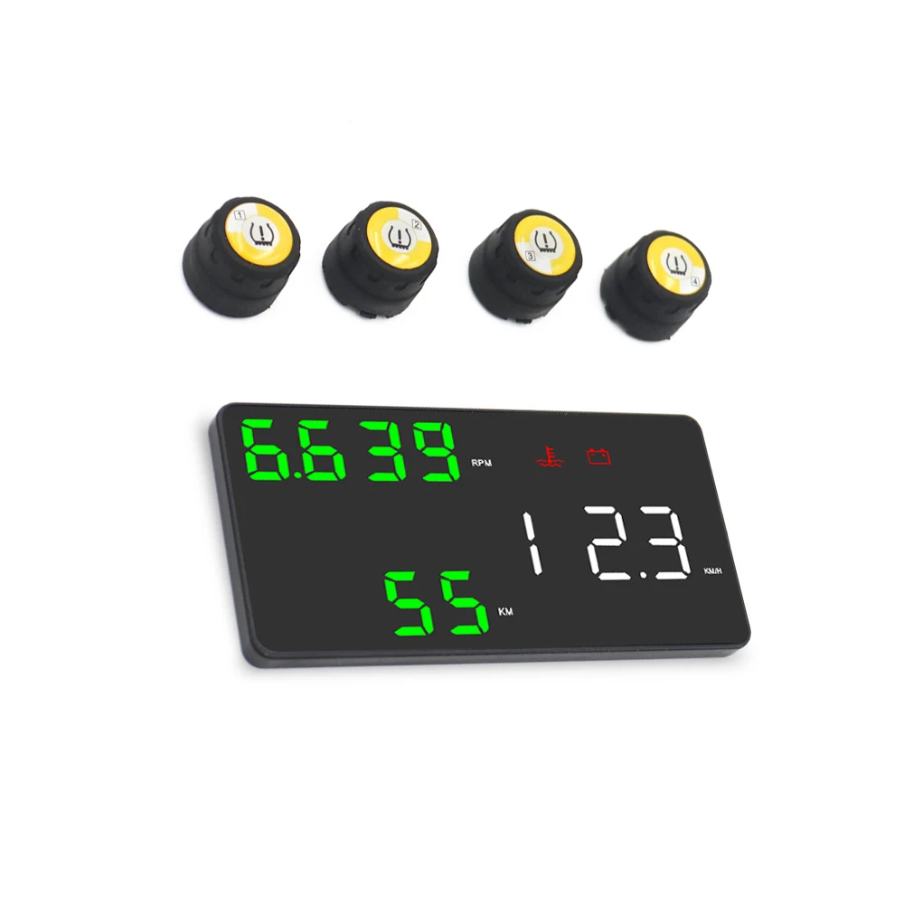 Bluetooth HUD автомобильный монитор давления в шинах с внешними датчиками дисплей Автоаксессуары системы сигнализации безопасности